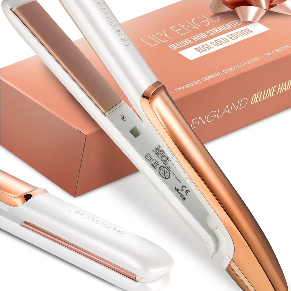 Hair Straightener and Curler, Adjustable Temperature, Dual Voltage 1 Inch